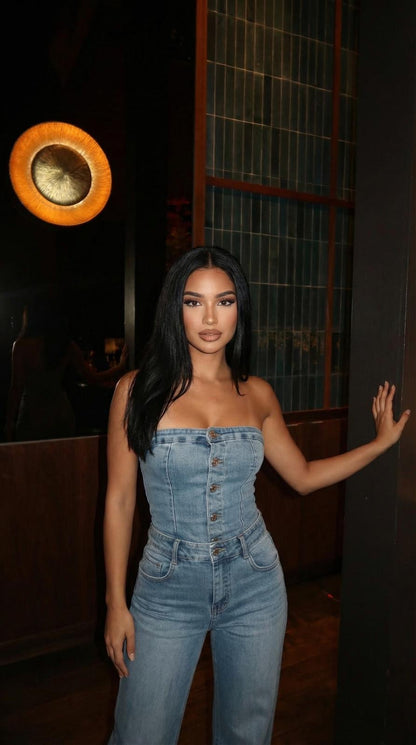 Mono estilo vaquero sin mangas