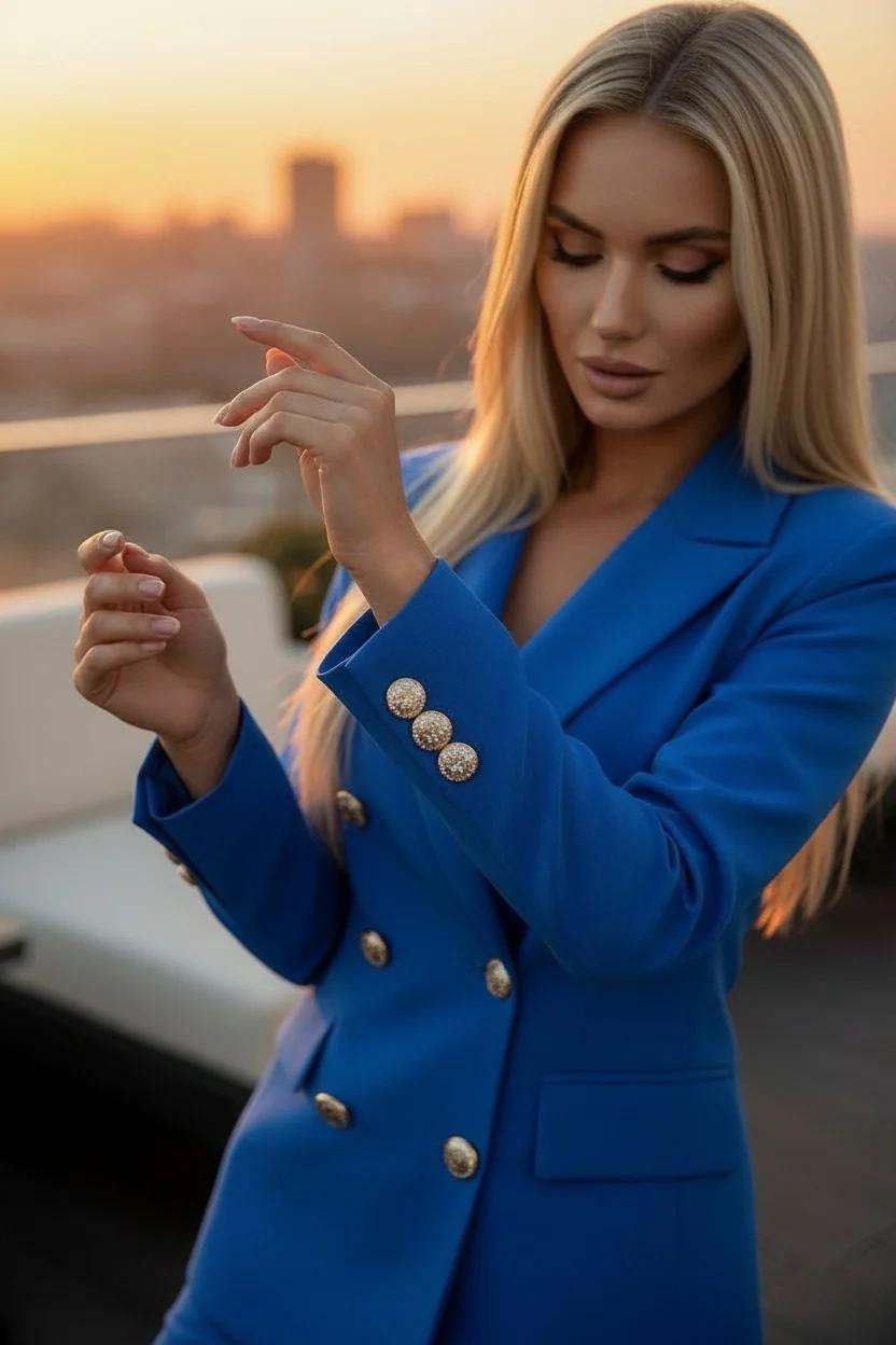 Melrose Avenue traje dos piezas ajustado