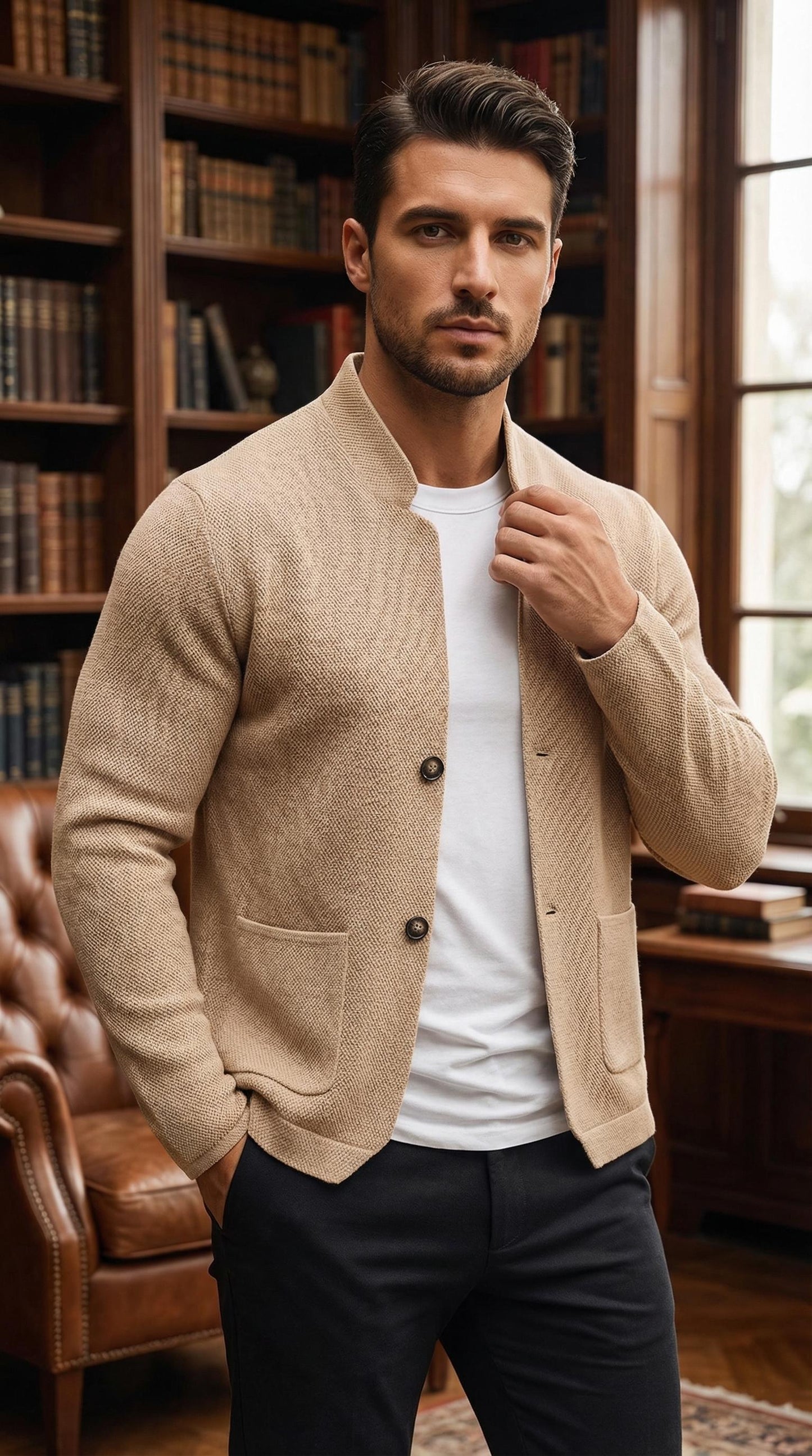 Chaqueta de tacto suave