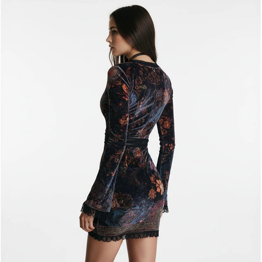 Vestido con escote en V