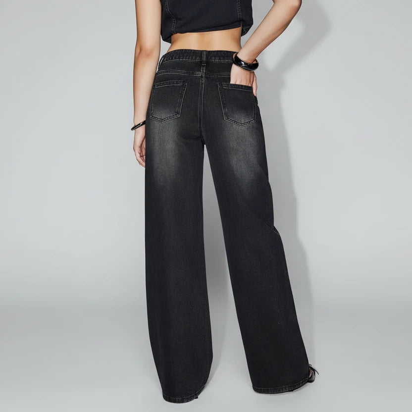 Vaqueros negros con brillantes