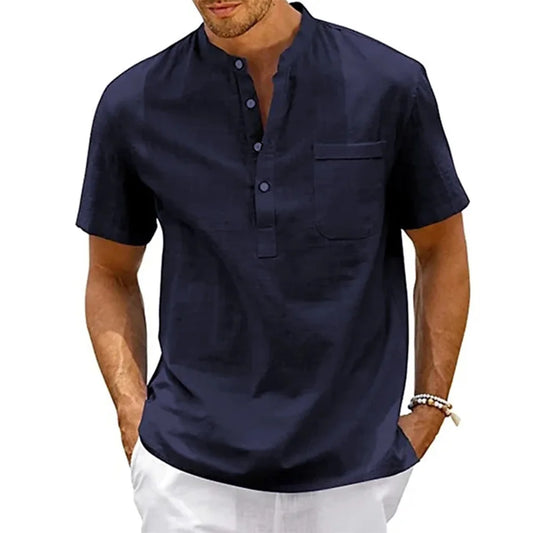 Camisa de lino hombre