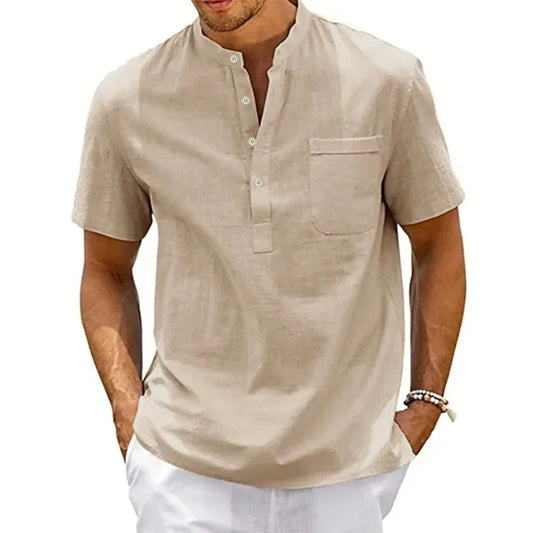 Camisa de lino hombre