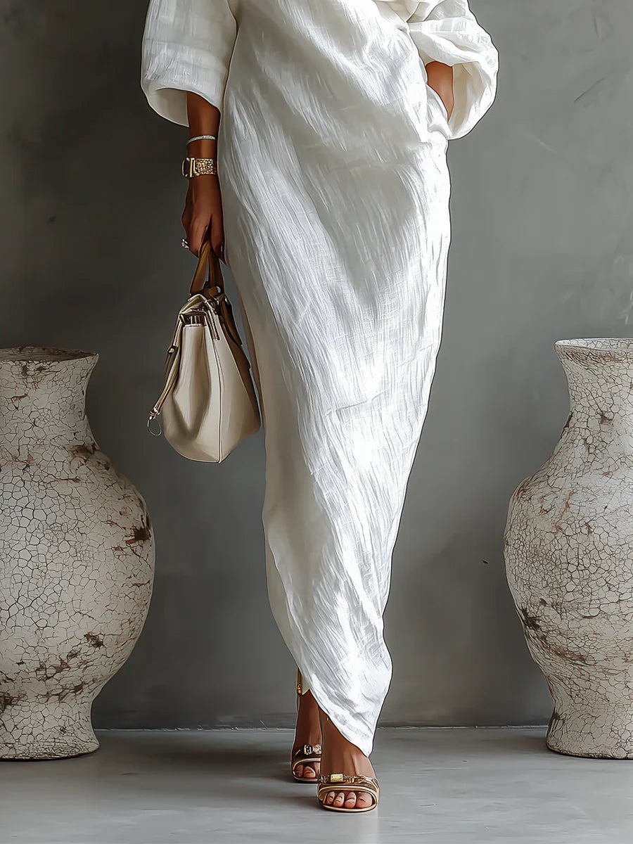 Vestido blanco fluido