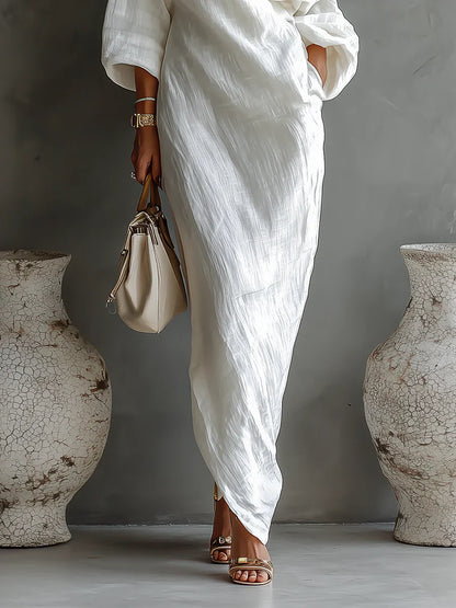 Vestido blanco fluido