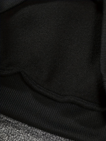 Sudadera lisa negra