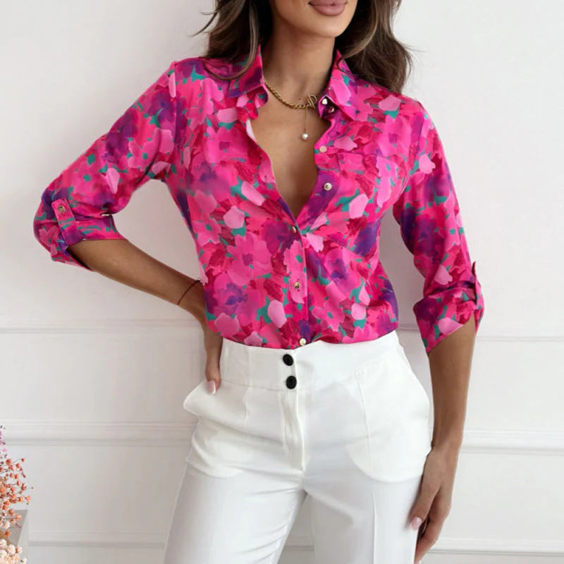 Blusa estampado floral rosa