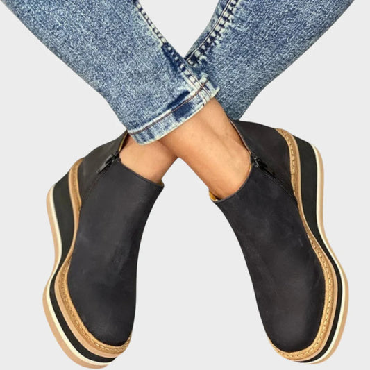 Zapatos cuña tapados