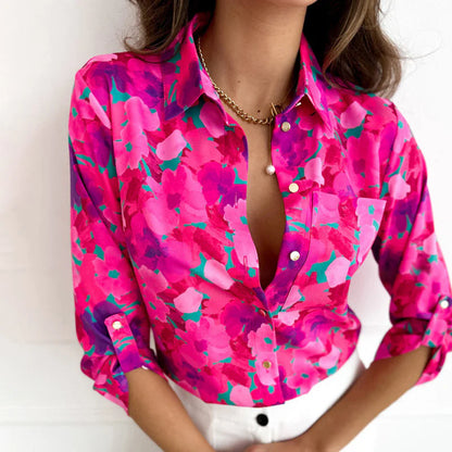 Blusa estampado floral rosa