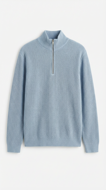 Suéter elegante con cremallera