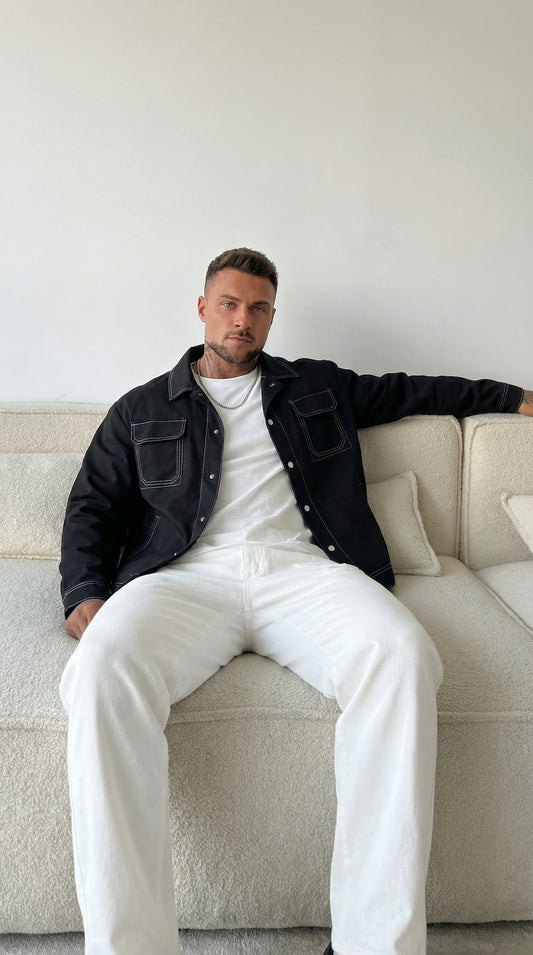 Chaqueta vaquera negra