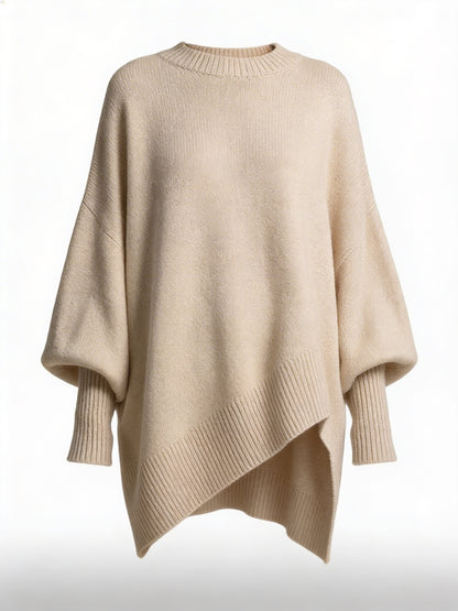 Suéter de punto con mangas abullonadas