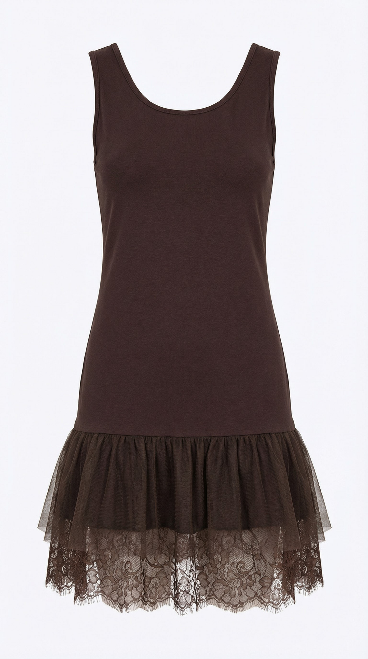 Conjunto jersey cuello alto + vestido corto