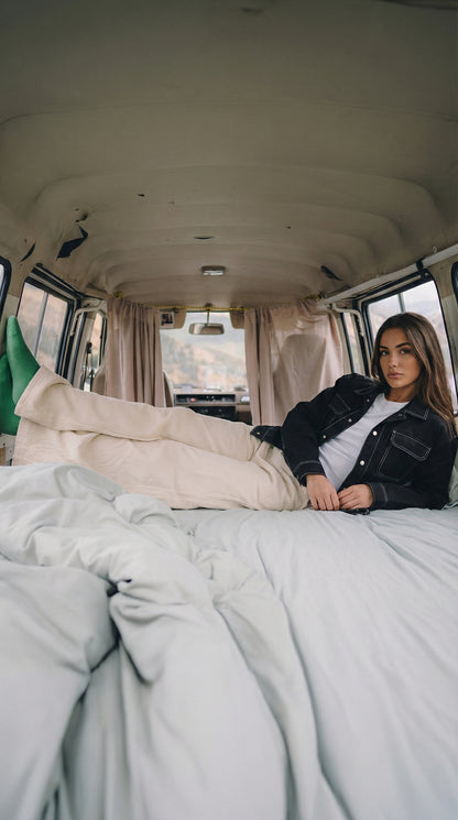 Chaqueta negra vaquera