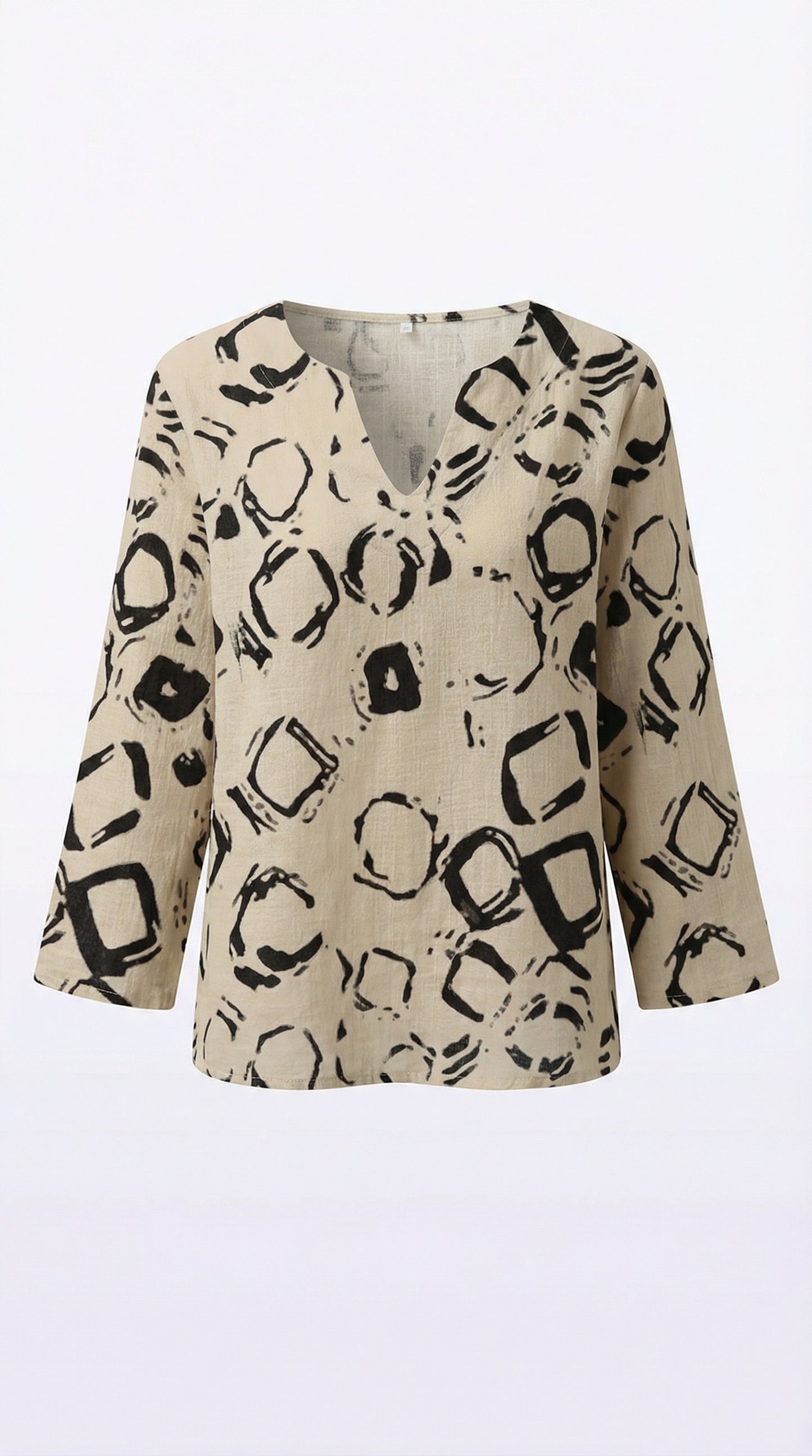 Blusa estampado asimétrico