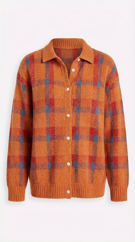 Chaqueta estampado cuadros