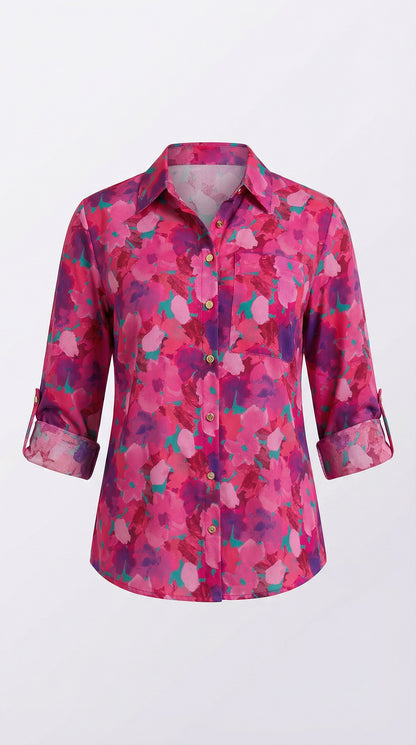 Blusa estampado floral rosa