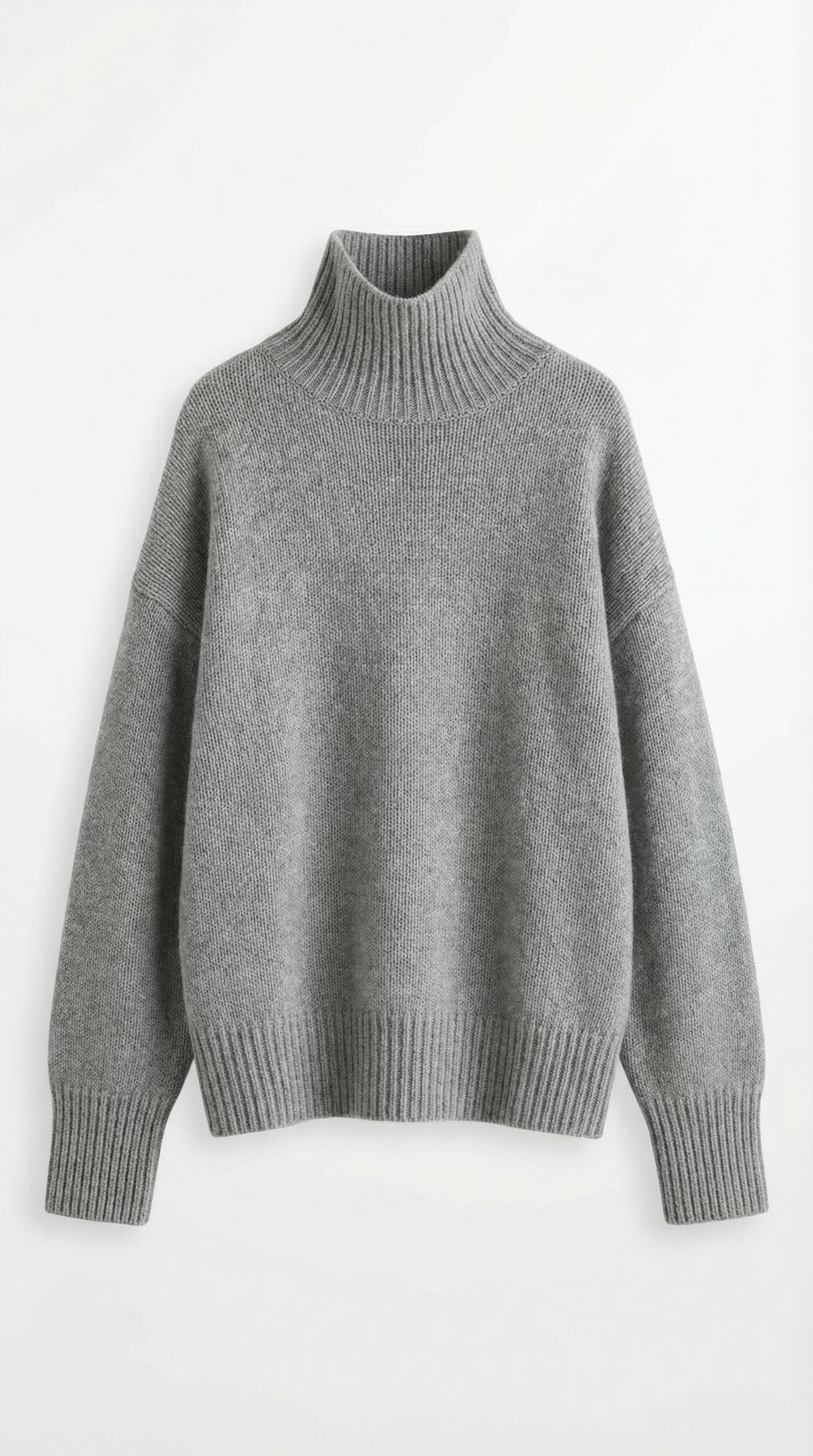 Jersey gris cuello alto