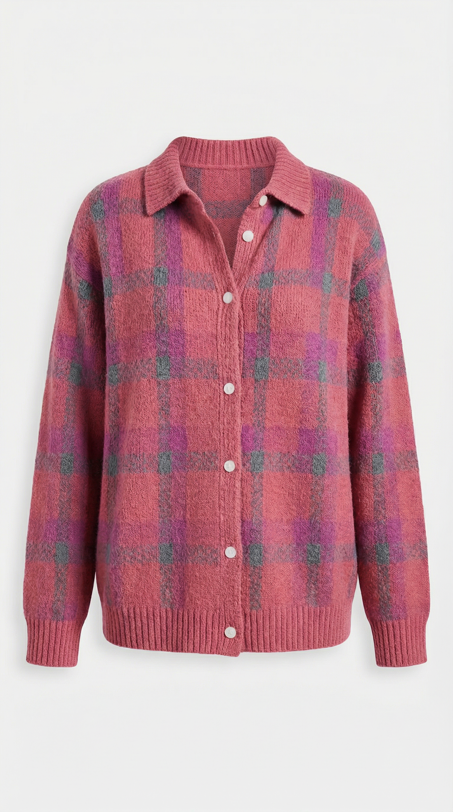 Chaqueta estampado cuadros