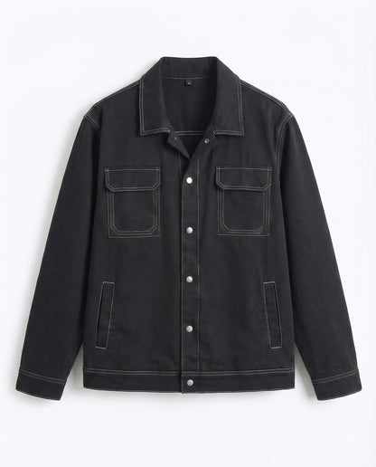 Chaqueta negra vaquera