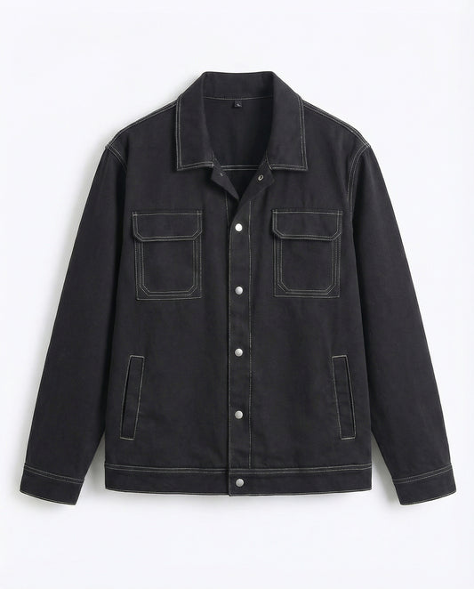 Chaqueta negra vaquera