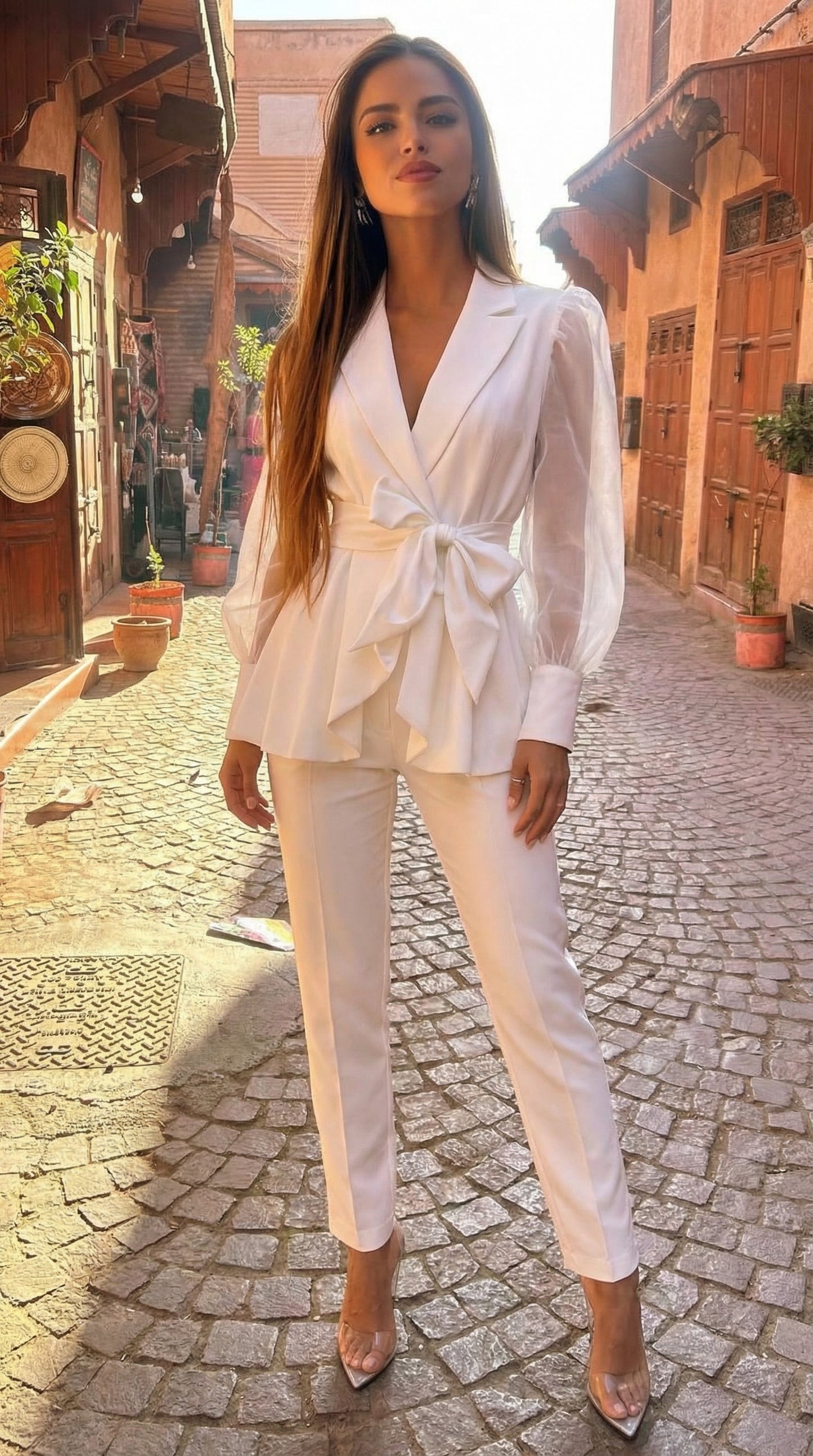 Conjunto Venice. Con mangas con transparencias