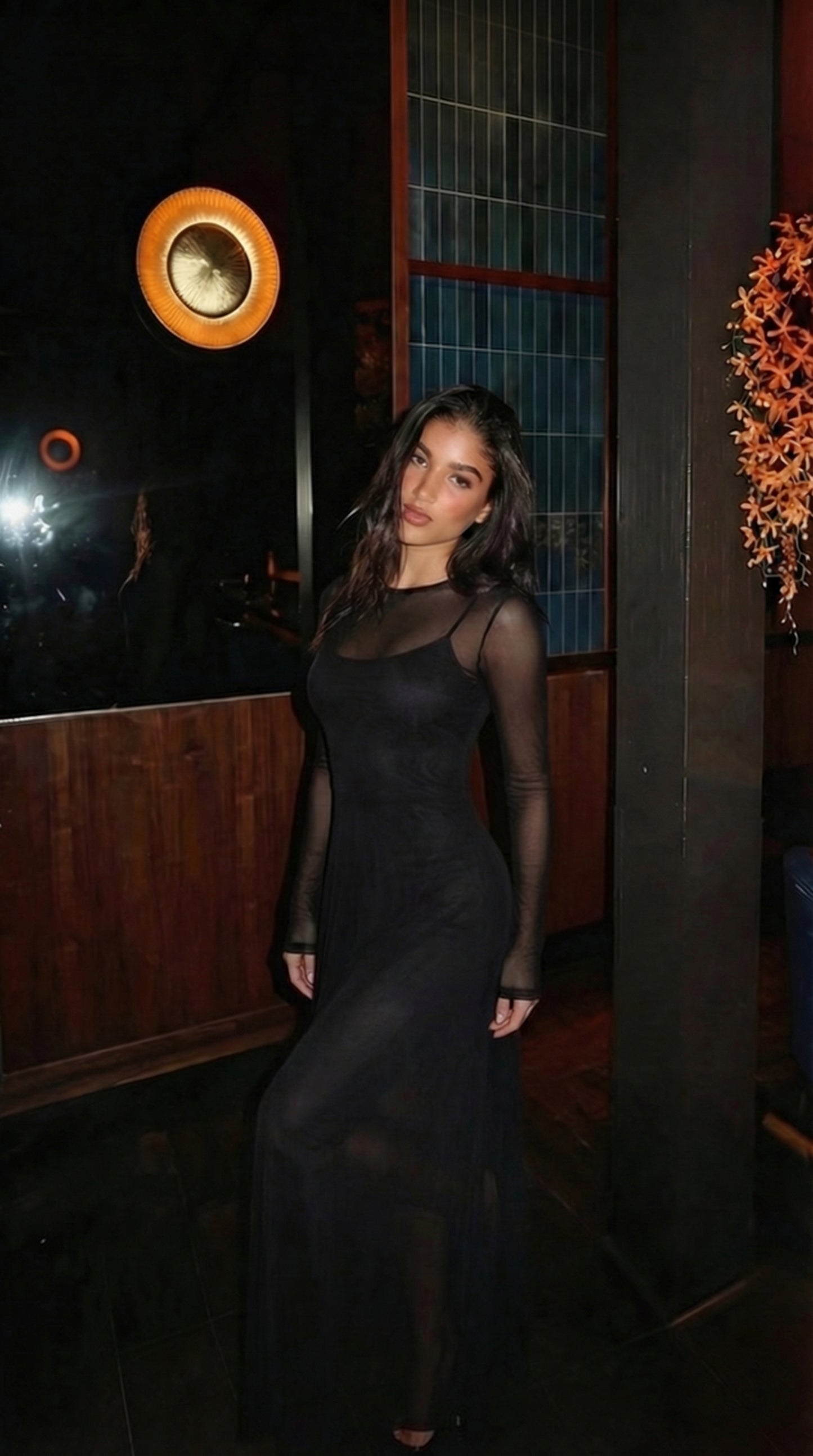 Soul vestido largo con transparencias