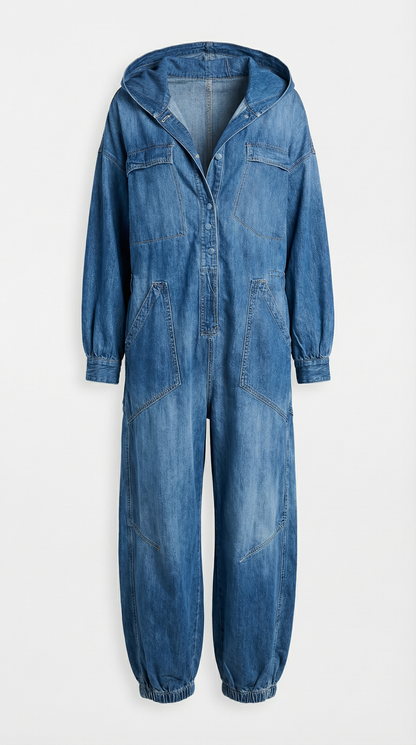 Mono Ride in. Mono ancho estilo vaquero con escote