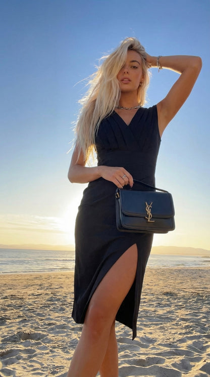 Beberly. Vestido corto con detalles