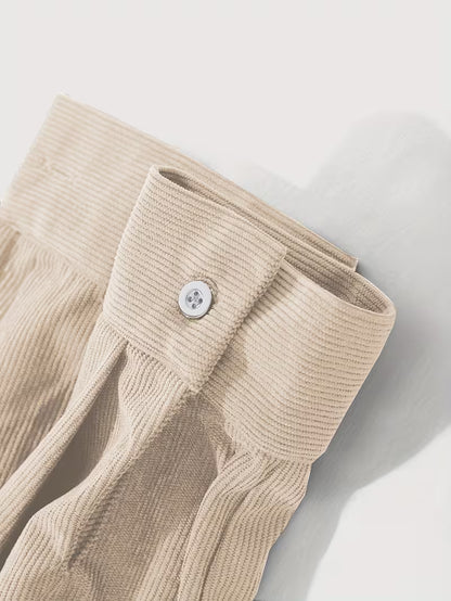 Chaqueta de pana estilo camisa