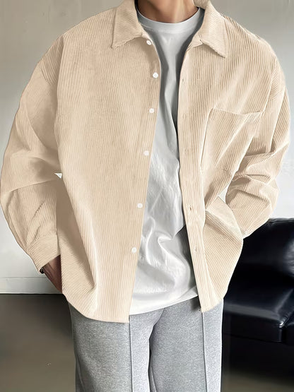 Chaqueta de pana estilo camisa